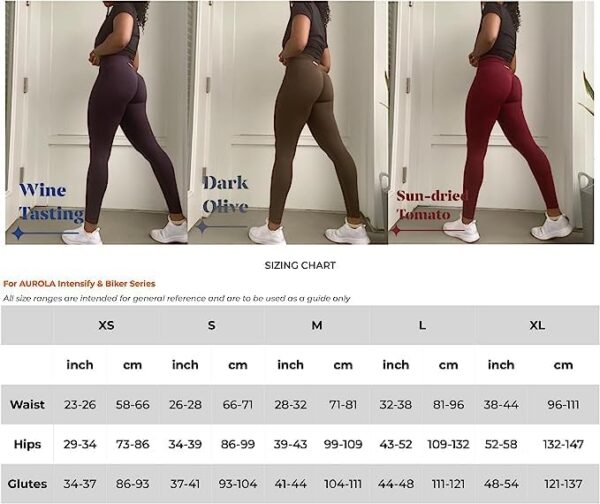 AUROLA Workout Leggings for Women Seamless Scrunch Tights Tummy Control Gym Fitness Girl Sport Active Yoga Pants - Image 6