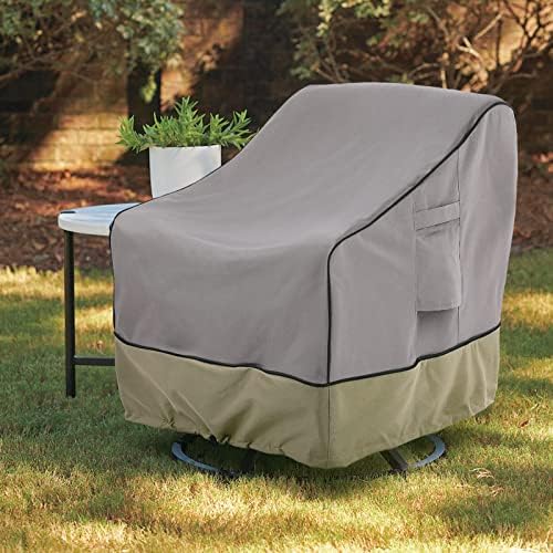 BRIVIC Patio Furniture Covers Waterproof for Chair, Outdoor Lawn Chair Covers Fits up to 32W x 37D x 36H inches(1Pack), Grey - Image 7