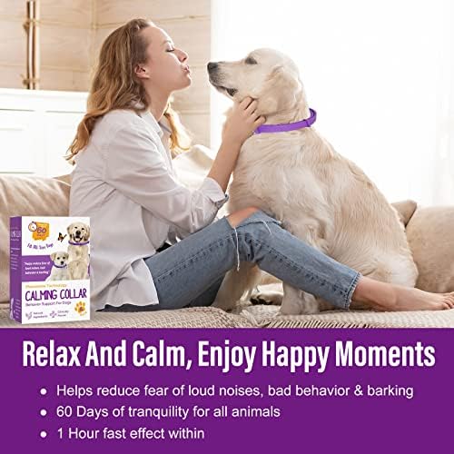 Calming Collar for Dogs, Dog Anxiety Relief, Adjustable Dog Calming Collar, Sustained Release Pheromone, Suitable for All Dogs with Separation Anxiety&Stress&Fear, Easily Fit in New Environment, 4Pcs - Image 3