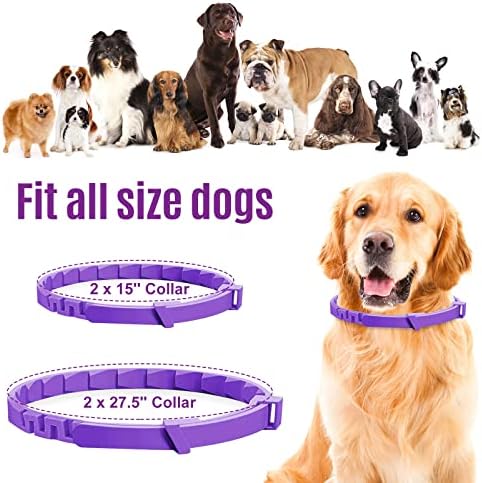 Calming Collar for Dogs, Dog Anxiety Relief, Adjustable Dog Calming Collar, Sustained Release Pheromone, Suitable for All Dogs with Separation Anxiety&Stress&Fear, Easily Fit in New Environment, 4Pcs - Image 7
