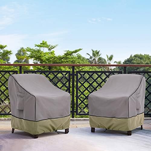 BRIVIC Patio Furniture Covers Waterproof for Chair, Outdoor Lawn Chair Covers Fits up to 32W x 37D x 36H inches(1Pack), Grey - Image 6