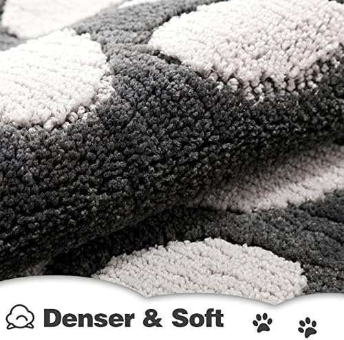 Kmson Indoor Door Mat, Non-Skid/Slip Machine Washable Entryway Rug, Highly Absorbent Microfiber Dirt Trapper Mat for Front Door, Back Door, Muddy Wet Shoes and Paws-24"x36", Dark Grey - Image 4