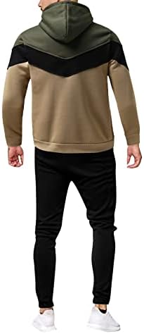 WOCACHI 2022 Mens Outfits Tracksuit 2PCS Set Patchwork Sweatshirt Jogger Sweatpants Spring Summer Athletic Sports Suits - Image 2