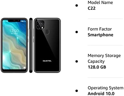 OUKITEL C22 Unlocked Smartphones (2021 New) 128GB/4GB Android 10 Unlocked Cell Phones with Dual Sim 256GB Expandable 5.86'' 4000mAh Face ID + Fingerprint GSM 4G LTE International Phones - Image 8