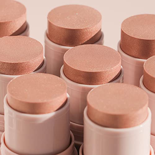 Wander Beauty On-the-Glow Blush and Illuminator - Strawberry Fields/Nude Glow - 7-in-1 Hydrating Cream Blush & Highlighting Stick - Stick Blush for Cheeks, Lip, Face & Body- Highlighter Makeup & Blush - Image 6