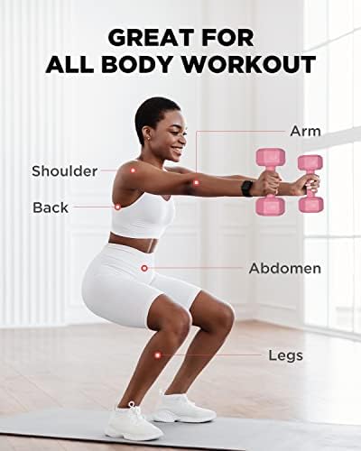 ZTTENLLY Dumbbell Sets - 5/10/15/20/25/36 lb Dumbbells Pair Hand Weights Set of 2 - Easy Grip - Free Arm Weights for Men and Women, Home Gym Exercise Equipment for Workouts Fitness Strength Training - Image 5