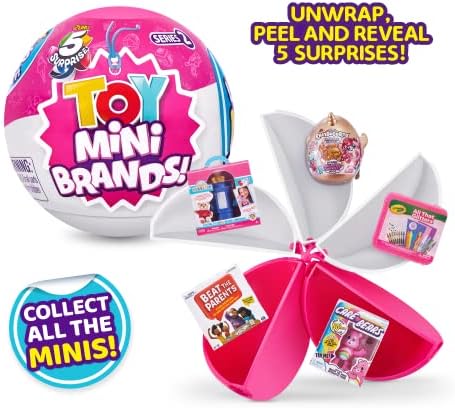 5 Surprise Toy Mini Brands Series 2 by ZURU (2 Pack) Toys Mystery Capsule Real Miniature Brands Collectibles Amazon Exclusive (Series 2), for 36 months - 99 years - Image 2