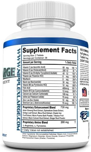BEAUTIFYEM Nipple X-Large Get Bigger, Fuller, Firmer Nipples and Curved Breasts. Nipple and Breast Enlargement Supplement. 60 Tablets - Image 2