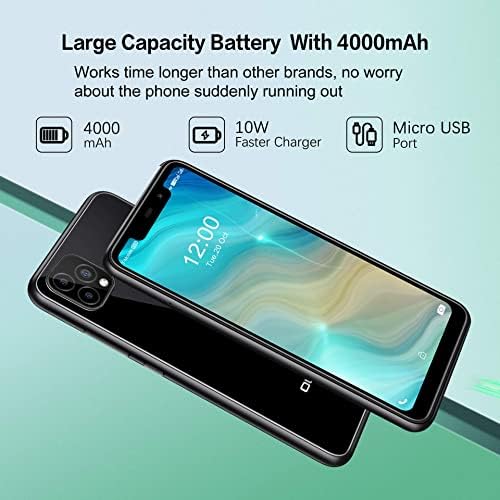 OUKITEL C22 Unlocked Smartphones (2021 New) 128GB/4GB Android 10 Unlocked Cell Phones with Dual Sim 256GB Expandable 5.86'' 4000mAh Face ID + Fingerprint GSM 4G LTE International Phones - Image 6