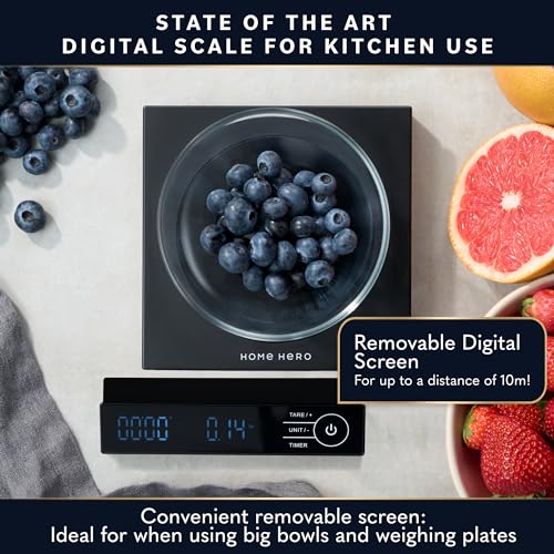 Digital Food Scale, Digital Kitchen Scale - Scale for Food Ounces and Grams, Food Scales Digital Weight Grams and Oz, Kitchen Scales Digital Weight, Digital Scale Kitchen, Food Weight Scale (Black) - Image 2
