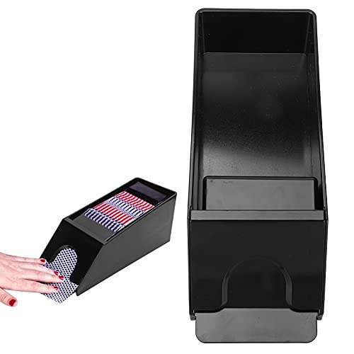 Blackjack Shoe 6 Deck,ANGGREK Blackjack Dealing Shoe Manual Playing Card Shuffler Playing Cards Poker Playing Board Game Tool Accessory Black Blackjack Shoe - Image 4