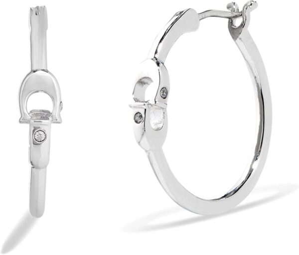 COACH Women's Signature Hoop Earrings