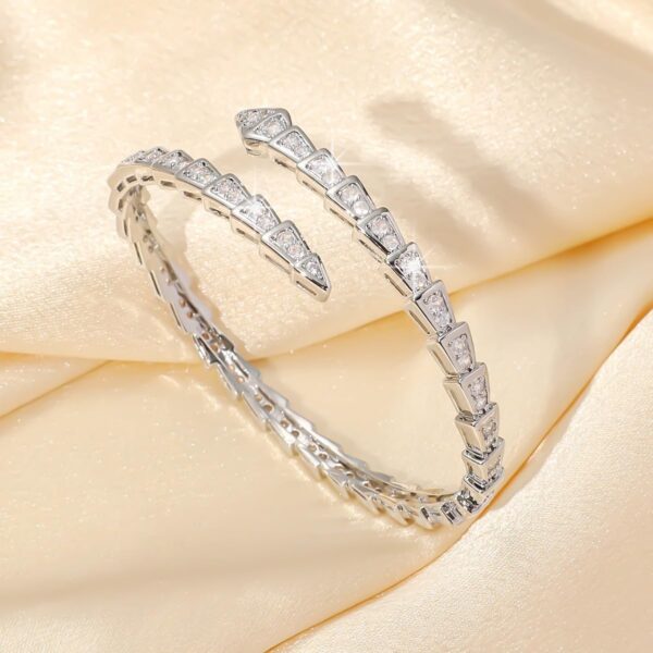 Zircon Bracelet Serpentine shaped ，Snake Bracelet for Women Bracelets for Wom - Image 2