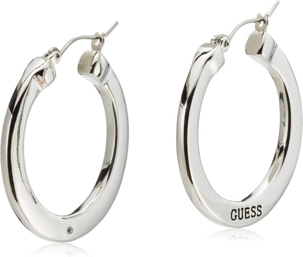 GUESS Basic Logo Hoop Earrings