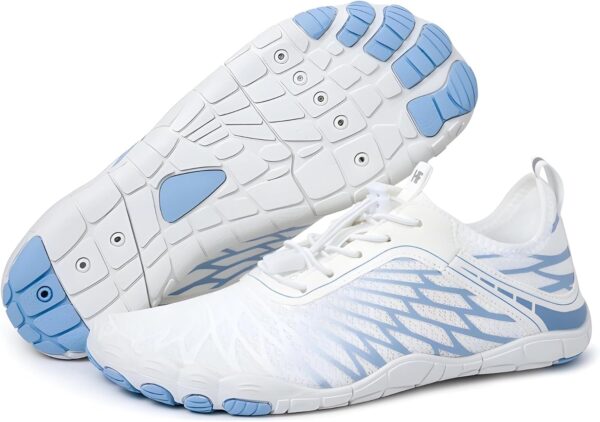 HF Breathable Wide Toe Barefoot Shoes, Men Women, Non - Slip, Minimalist Athletic Footwear, Walking, Running, Hiking and Daily Wear