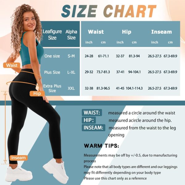 SINOPHANT High Waisted Leggings with Pockets Women, Buttery Soft Elastic Tummy Control Stretchy - Image 6