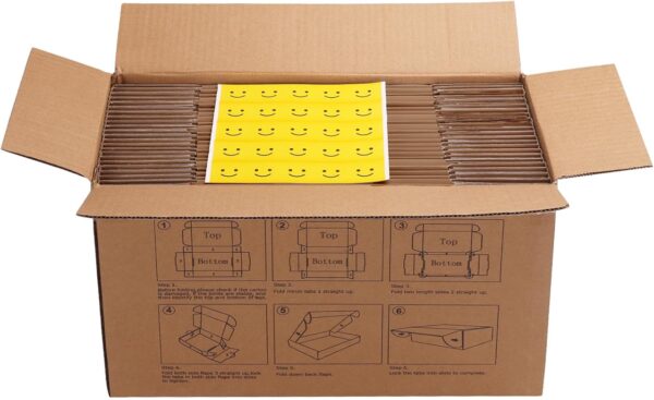 HORLIMER 4x3x2 inches Shipping Boxes Set of 50, Brown Corrugated Cardboard Box Literature Mailer - Image 7