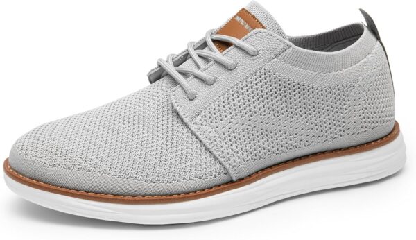 Bruno Marc Men's KnitFlex Breeze Mesh Sneakers Oxfords Lace-Up Lightweight Casual Walking Shoes