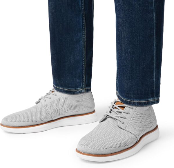 Bruno Marc Men's KnitFlex Breeze Mesh Sneakers Oxfords Lace-Up Lightweight Casual Walking Shoes - Image 6