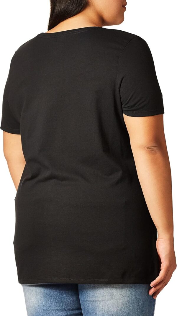 Hanes Comfortblend Women's Size Plus Printed Short-Sleeve V-Neck T-Shirt Discontinued - Image 2