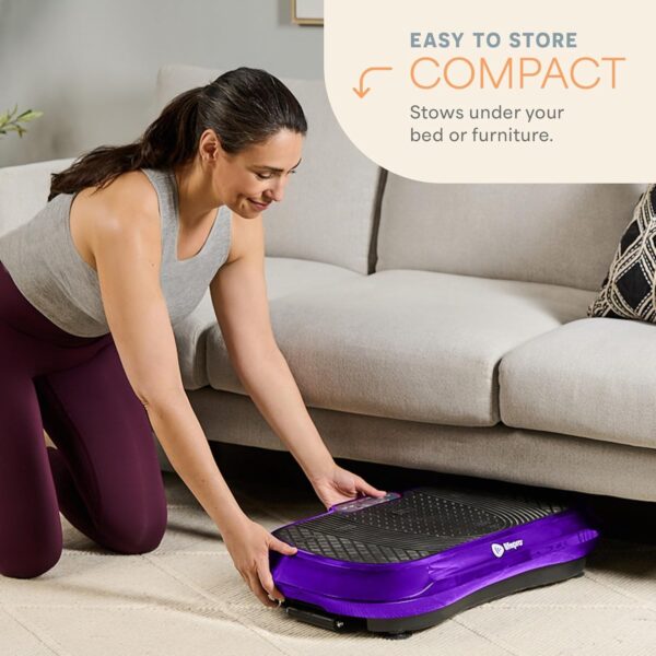 Lifepro Waver Vibration Plate Exercise Machine – High-Intensity Vibration for Muscle Activation, Full-Body Workout Vibrating Platform with Loop Bands, Fitness Equipment for Strength Toning & Fat Loss - Image 7