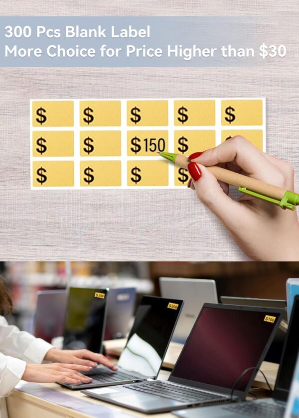 4500 Garage Sale Stickers Yard Sale Price Stickers 3/4 Inch Clearance Slae Price Labels Color Coded Pricing Stickers - Image 5