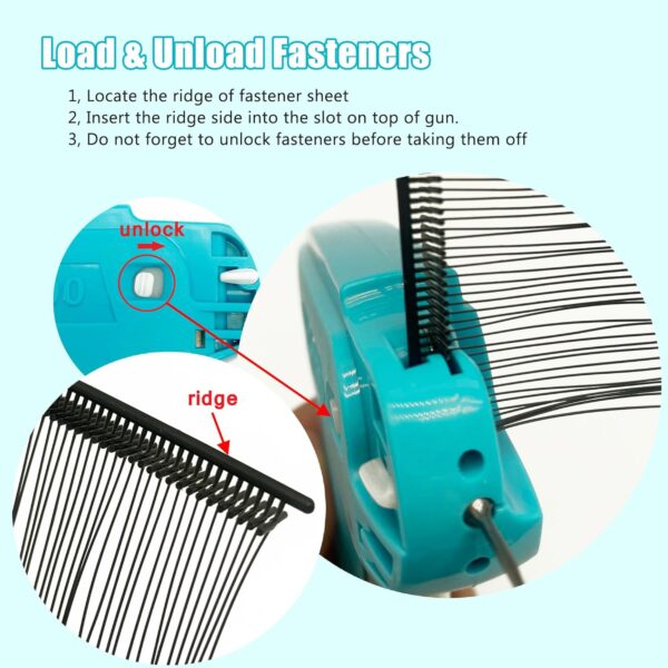 Tagging Gun for Clothing, (Not Stitch Gun) Price Tag Gun for Clothes, Garment Pricing Gun for Retail Yard Sale with a Replacement Needle & 2000pcs 2" Fasteners - Image 5