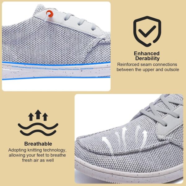 Men's Barefoot Wide Toe Box Shoes - Minimalist Barefoot Shoes with Zero Drop Sole Extra Wide Slip on Walking Shoes for Men - Image 5