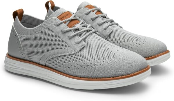 Bruno Marc Men's KnitFlex SmartCraft Mesh Oxfords Sneakers Casual Dress Lace-Up Lightweight Walking Shoes - Image 3