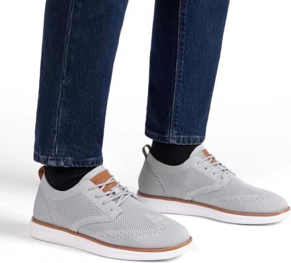 Bruno Marc Men's KnitFlex SmartCraft Mesh Oxfords Sneakers Casual Dress Lace-Up Lightweight Walking Shoes - Image 6