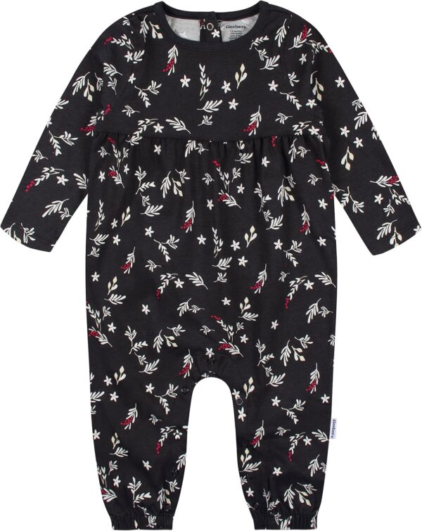 Gerber Baby Girls' 2-pack Long Sleeve Jumpsuit - Image 3