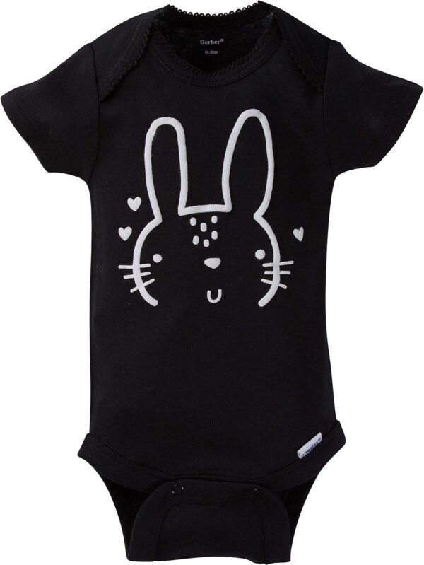 Gerber Baby Girls' 8-Pack Short Sleeve Onesies Bodysuits - Image 3