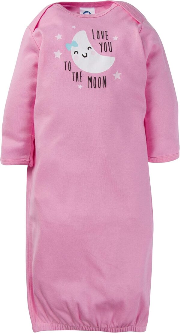 Gerber Baby Boy and Girls 4-Pack Sleeper Gown - Image 2