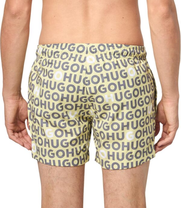 HUGO Men's Standard Allover Logo Swim Trunks - Image 2