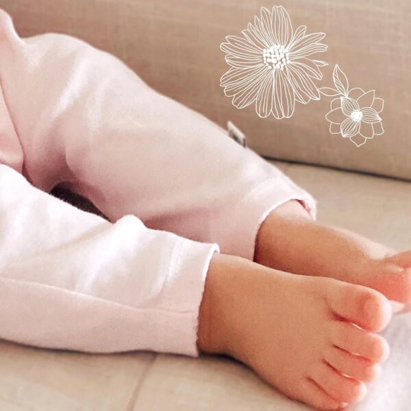 HonestBaby Multipack Harem Pants Roomy Fit Pull on Bottoms 100% Organic Cotton for Infant Baby Boys, Girls, Unisex - Image 2