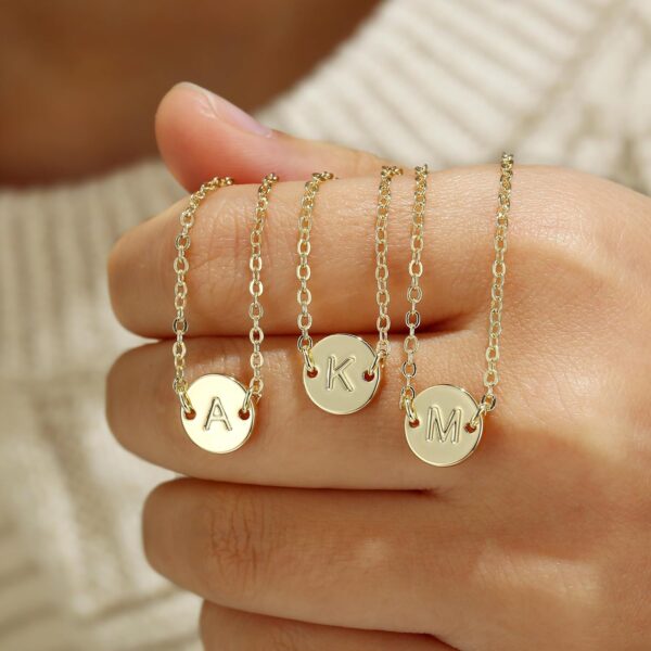 MONOZO Gold Initial Bracelets for Women Trendy - Dainty 18K Gold Plated Layered Beaded Letter Initial Bracelet Personalized Disc Monogram Bracelet Gold Bracelets for Women Jewelry Gifts Trendy Stuff - Image 7