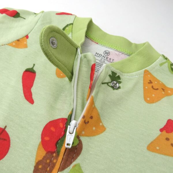 HonestBaby Sleep & Play Footed One-Piece Pajama Sleeper 100% Organic Cotton, Baby Boys - Image 2