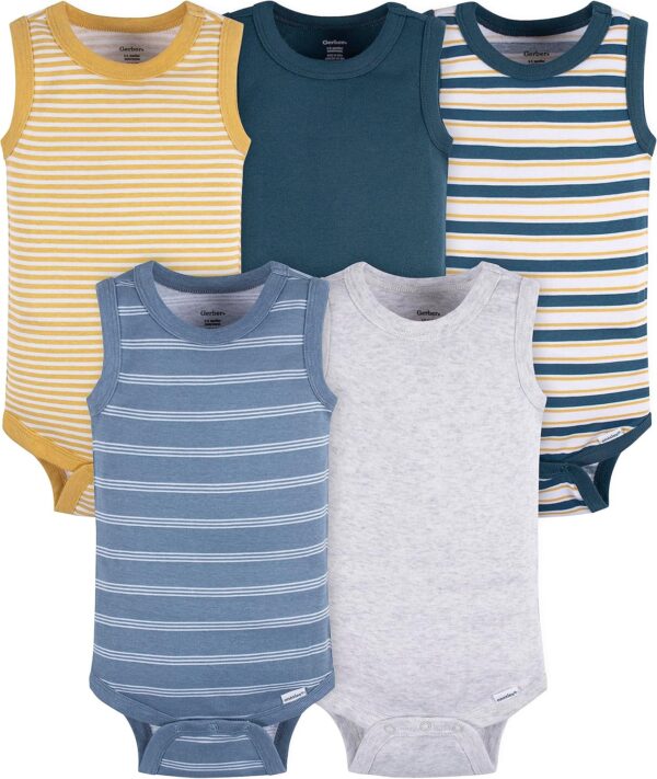 Gerber Baby Girls' Multi-pack Sleeveless Onesies Bodysuit