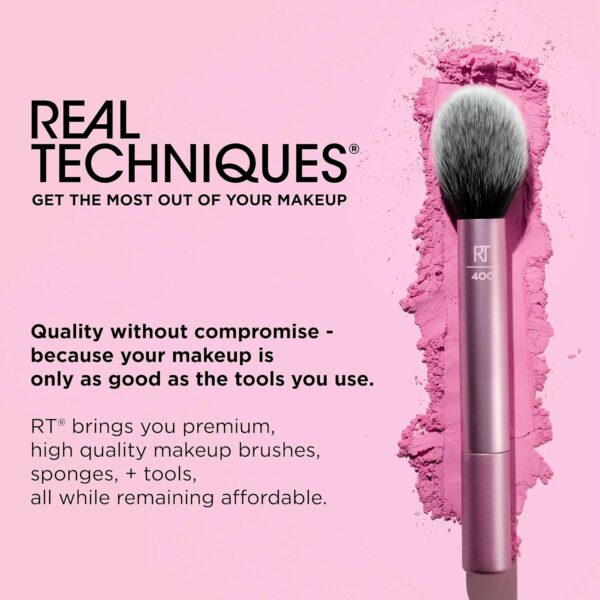 Real Techniques 5 Piece Everyday Essentials Makeup Brush Set, Includes 4 Brushes & Makeup Sponge, For Foundation, Blush, Bronzer, Contour, Eyeshadow, & Powder, Travel Gift Set, Cruelty-Free & Vegan - Image 21