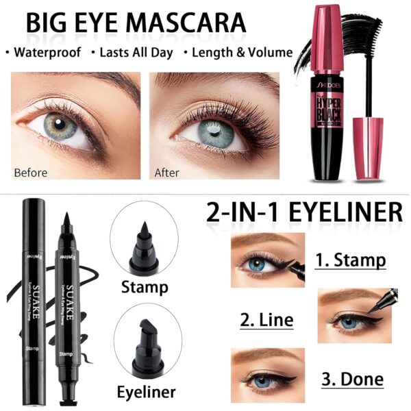 All in One Makeup Kit for Women Full Kit, 12 Colors Eyeshadow, Foundation & Primer, Lipsticks, Eyeliner, Mascara, Contour Stick, Brow Soap, Makeup Brush & Sponge, Make Up Gift Set for Women, Teens - Image 5