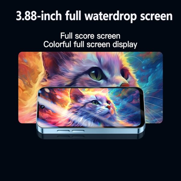 Mini Smartphone 4G Small Cellphone Unlocked Phone Child Mini Phone 3.88 Touch Screen Kids Mobile Android Dual Sim 3GB+32GB Cell Phones (Blue) - Image 7