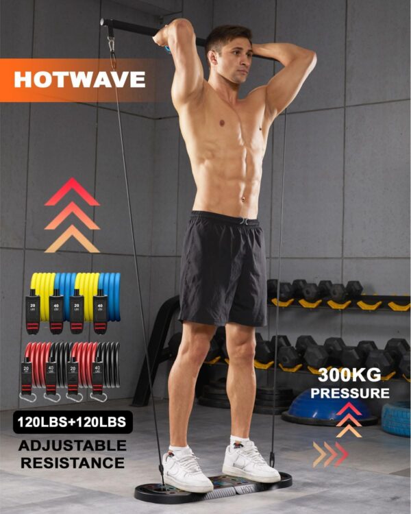 HOTWAVE Push Up Board Fitness, Portable Foldable 20 in 1 Push Up Bar at Home Gym, Pushup Handles for Floor. Professional Strength Training Equipment For Man and Women,Patent Pending - Image 5