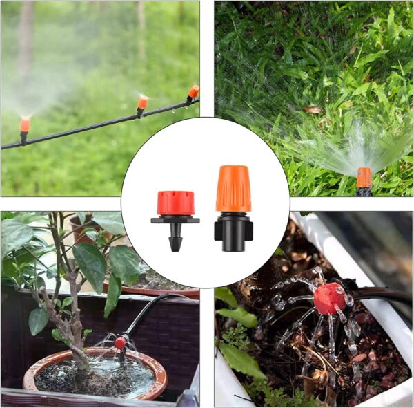 Drip Irrigation System, 180 Pcs 164FT Garden Irrigation System 1/4, Blank Distribution Tubing Watering Drip Kit Automatic Irrigation Equipment for Garden Greenhouse, Flower Bed,Patio,Lawn - Image 5