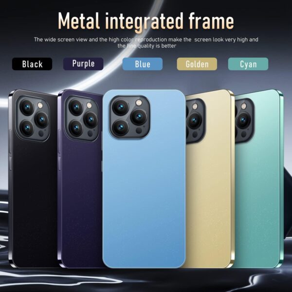 Cheap Mobile Phone, 5.0" IPS Display, Android 9.0, Dual SIM, Dual Cameras, 1GB RAM+16GB ROM (Expandable to 128GB), Support: WiFi, Bluetooth, FM (i15Pro-Blue) - Image 4