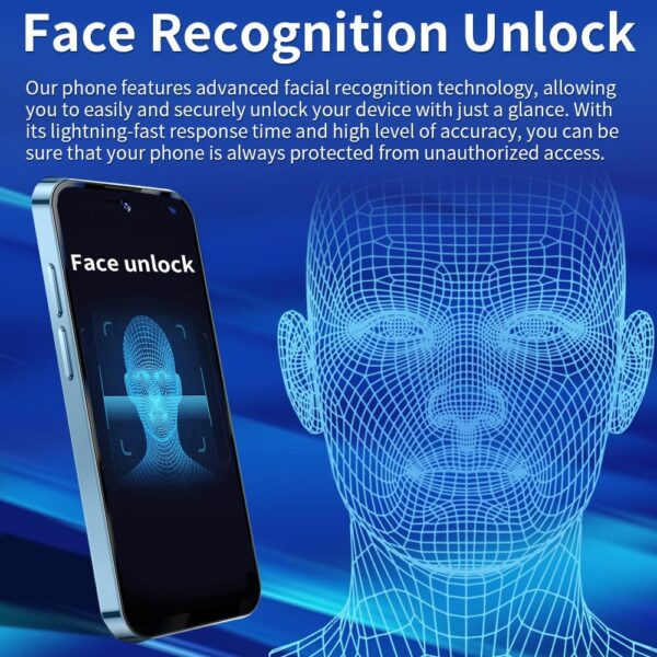 Mini Smartphone 4G Small Cellphone Unlocked Phone Child Mini Phone 3.88 Touch Screen Kids Mobile Android Dual Sim 3GB+32GB Cell Phones (Blue) - Image 6