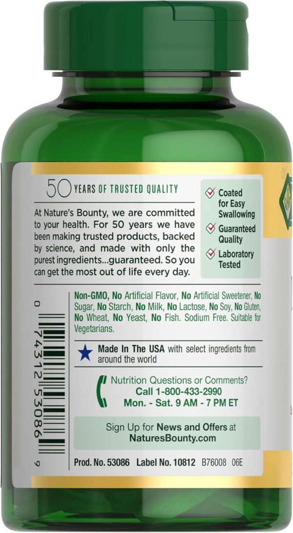 Nature's Bounty Magnesium, Bone and Muscle Health, Whole Body Support, Tablets, 500 Mg, 200 Ct - Image 8