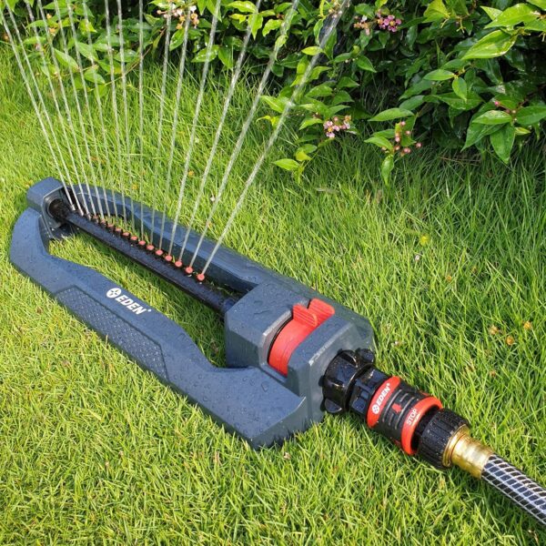 Eden 96213 Lawn & Garden Essential Oscillating Sprinkler | Water Sprinkler for Yard,Covers up to 3,600 sq. ft., Heavy Weight Base - Image 4