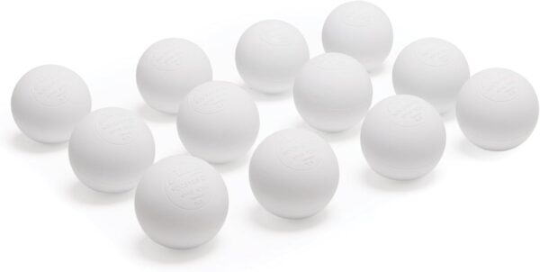 Champion Sports Lacrosse Balls: Official Size Sporting Goods Equipment for Professional, College & Grade School Games, Practices & Recreation - NCAA, NFHS and SEI Certified - 12-Pack - White