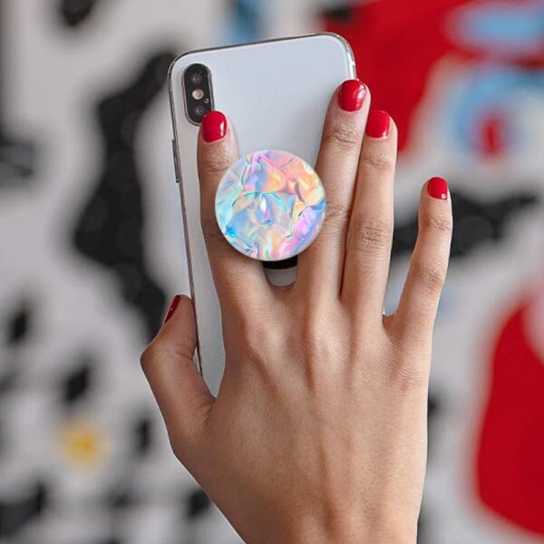 (6 Pack) Collapsible Cell Phone Stand for Smartphones,Expanding Cellphone Holder for Phone - Colorful Pink Rose - Image 2