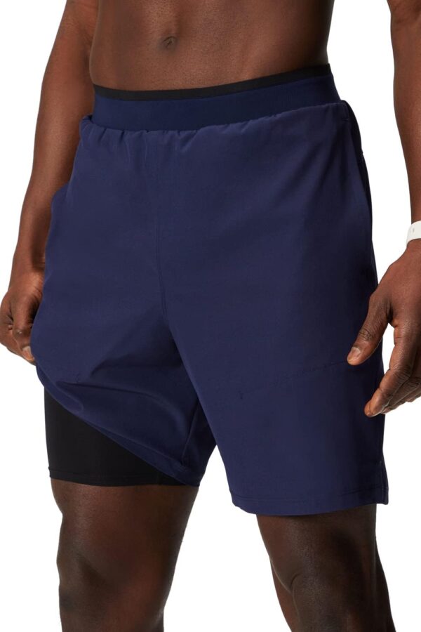 Fabletics Men's The Fundamental Short (Lined), Workout, Running, Training, Gym, Yoga, Ultra Lightweight, Athletic